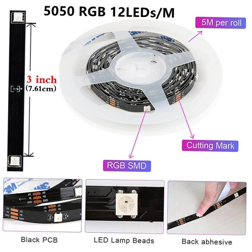 10M 5M Led Strip Light RGB Infrared Bluetooth ontroller luce