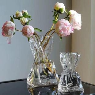 glass vase living room table decorative flower vase pieces