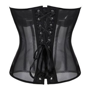 Women Sexy Mesh Bra Corset Gothic Slim Sreetwear See Through