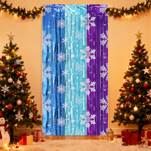 1*2 M Christmas Snow Tassel Rain Silk Curtain Children's Bir