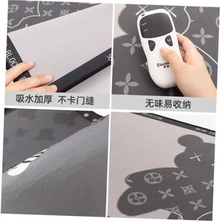 Absorbent felt bedroom entrance door mat bathroom rug carpet