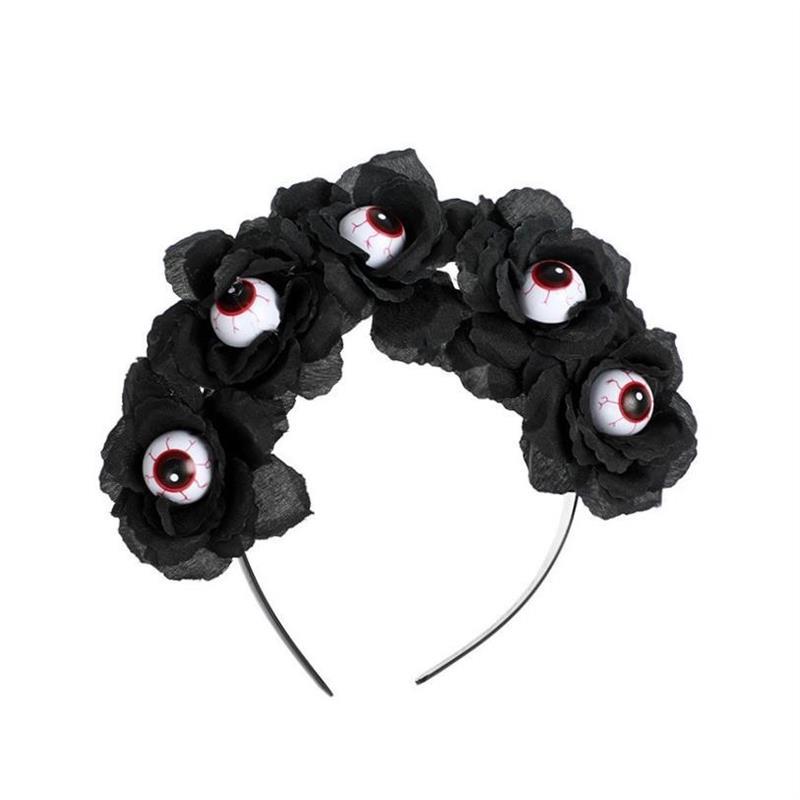.Halloween Decoration Skull Hairband Black Series Halloween