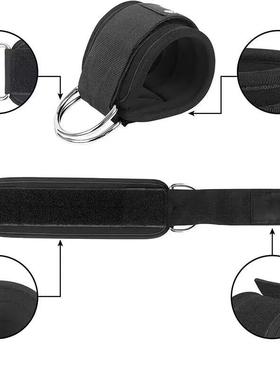 Fitness Ankle Straps Adjustale D-Ring Support Cuffs Gym Leg