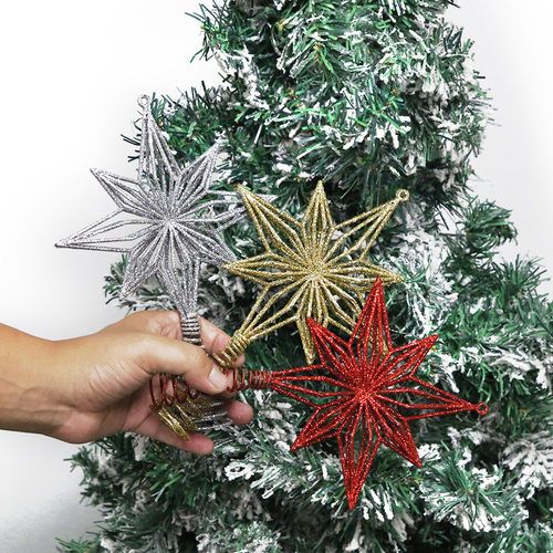 Christmas Tree Octagonal Star Tree Top Star Christmas Holida