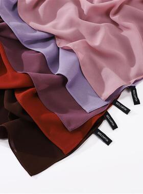 Good Quality Heavy Chiffon Hijaab 高品质纱巾雪纺围巾包头巾