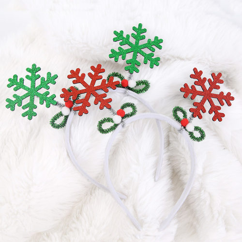Christmas Decorations Snowflake Headband Adult Children Chri