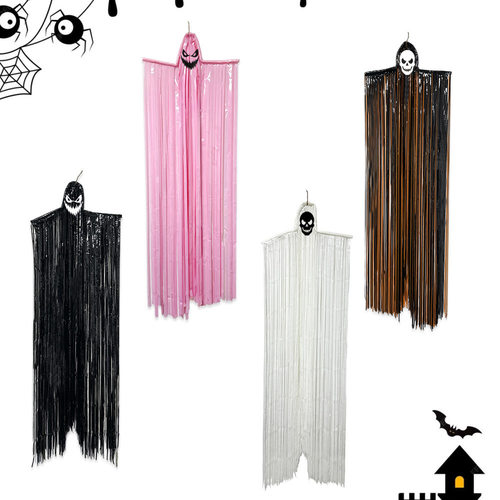 Halloween Tassel Ghost Ornament Festive Horror Atmosphere De