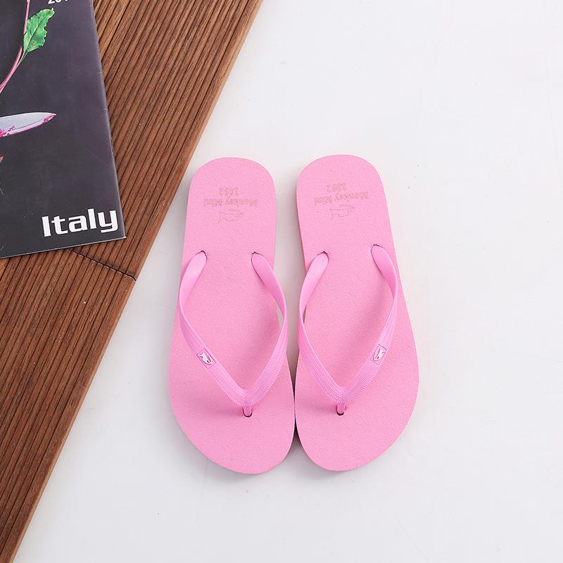 Summer Flip Flops For Women Cute Candy Color Indoor Flat Sho