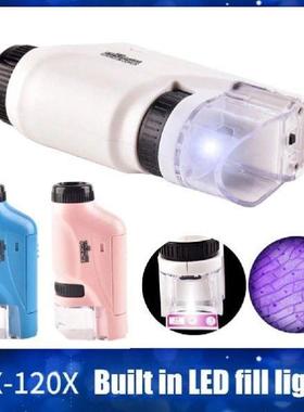 Pocket Microscope Educational Kids Science Toy Kit Battery