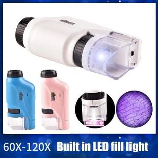 Kids Educational Science Toy Battery Pocket Kit Microscope