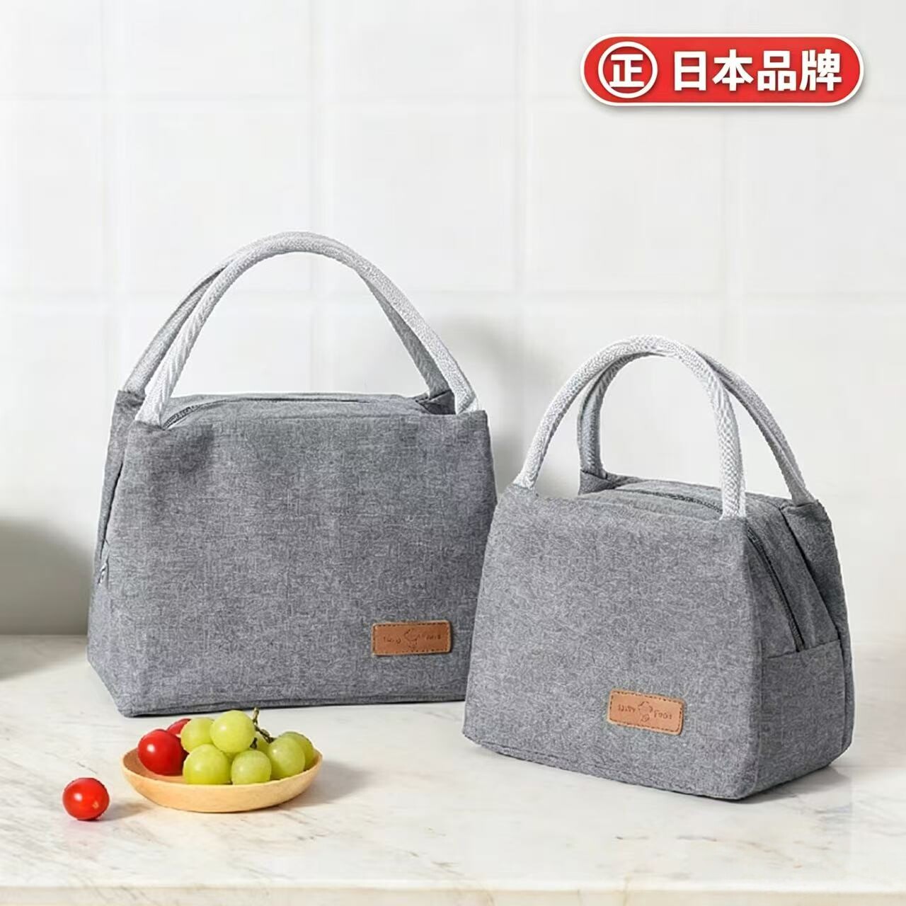 日本保温便当包手提饭盒袋上班族带饭餐包加厚防水保温袋包