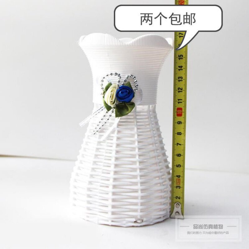 Plastic pots Weaving basket white a living room Office Small bonsai vase Artificial Flower flower arrangement Containerin the Flower delivery/Flowers simulation/Plants gardening , Wedding flower arrangement , Wedding baskets  category - from Buy2taobao.com to provide professional Taobao agent buy service