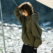 山系户外宽松连帽防水冲锋衣夹克 Mountain valley24春装 外套男女