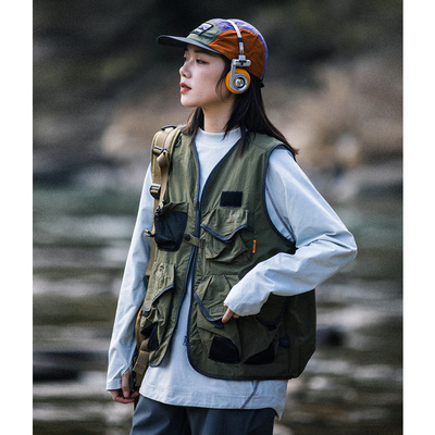 MountainValley山系户外机能多口袋工装马甲男女徒步钓鱼坎肩背心