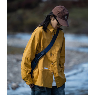 衬衫 工装 男女休闲衬衣外套 valley2023AW户外宽松长袖 Mountain