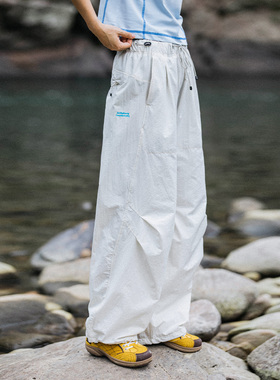 Mountainvalley户外速干透气宽松伞兵裤徒步旅行直筒夏季休闲裤