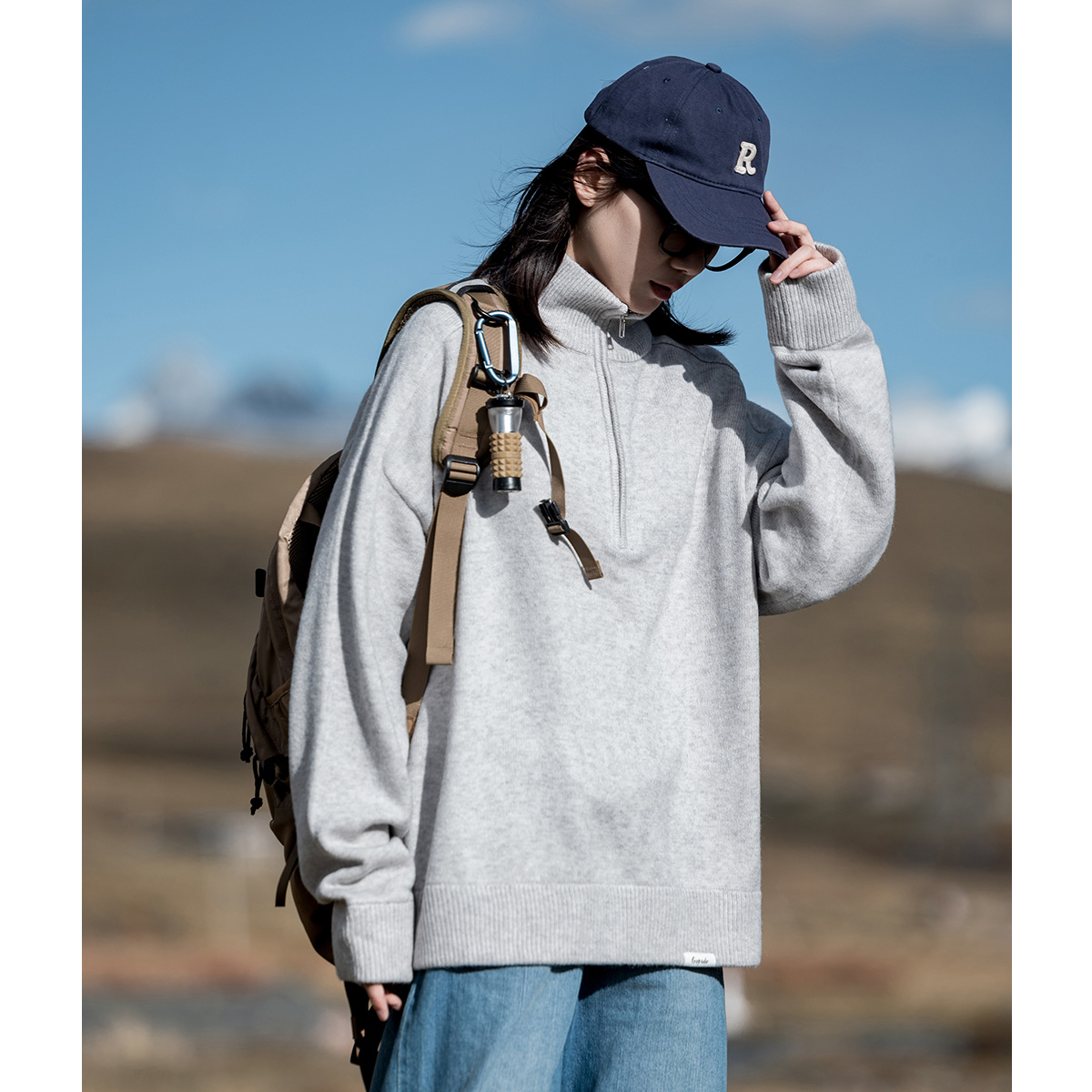 Mountainvalley立领套头毛衣