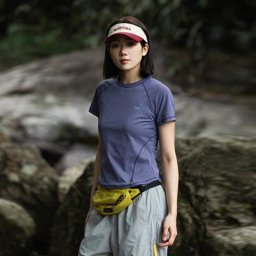 Mountain速干抗菌显瘦T恤女夏