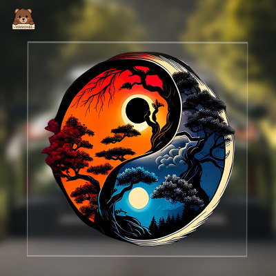 维萌贝国风绘画太极阴阳图