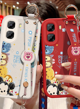 适用于oppoa6c手机壳防摔A6C卡通头像小羊皮保护套OPPO A6c可斜挎腕带硅胶软壳女镜头全包边背带挂绳新款