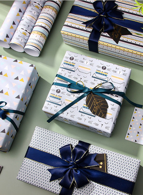 Trending 2025 Gift Wrapping Paper 新款高档节日生日礼物包装纸