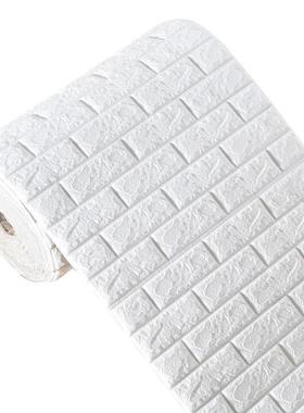 3D Wall Sticker Imitation Brick aterproof Wallpaper Room