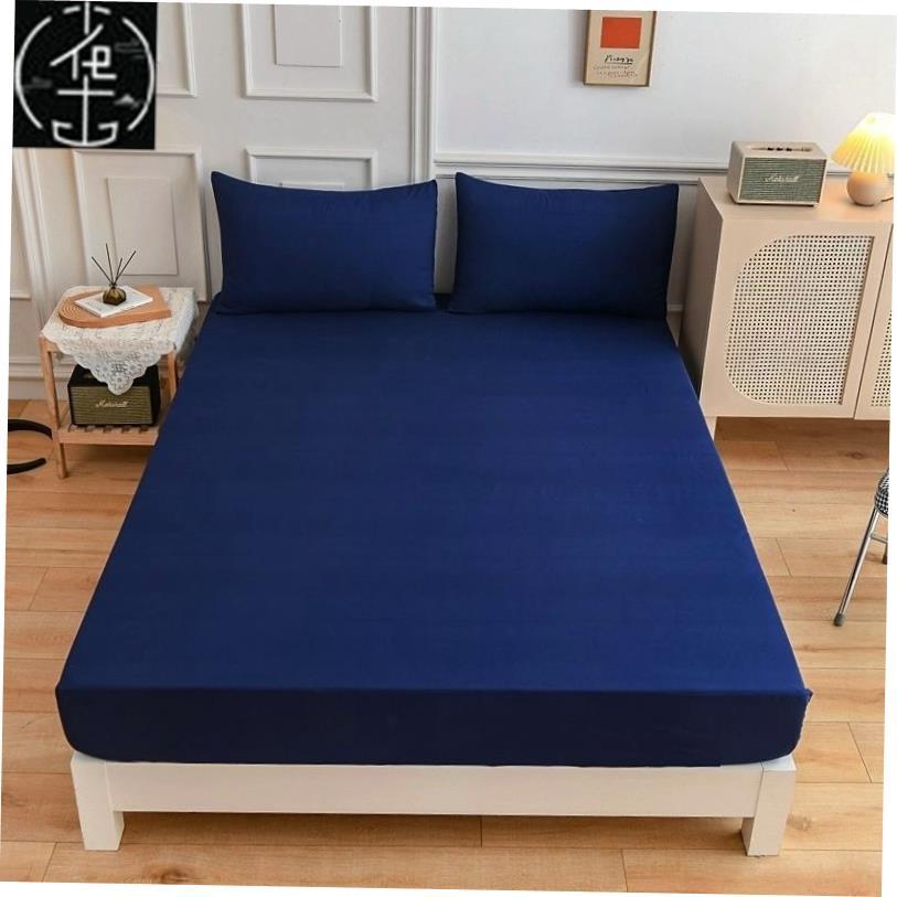 King Size bed sheets fitted sheet pillow cases 纯色床笠 枕套