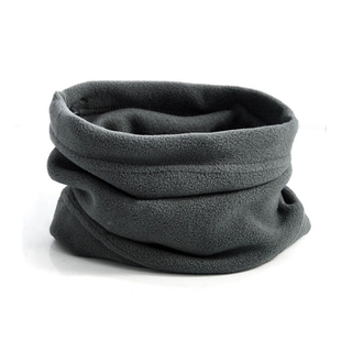 Mens Womens Thermal Warm Fleece Snood Scarf Neck Warmer Bean