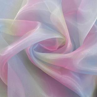 Fabric Voile Sewing Dress Stage Rainbow Skirt Organza