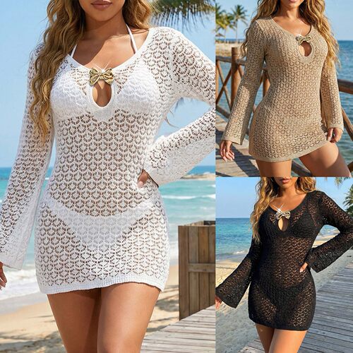 Beach Dress Bikini Cover-up European And American Women's Lo