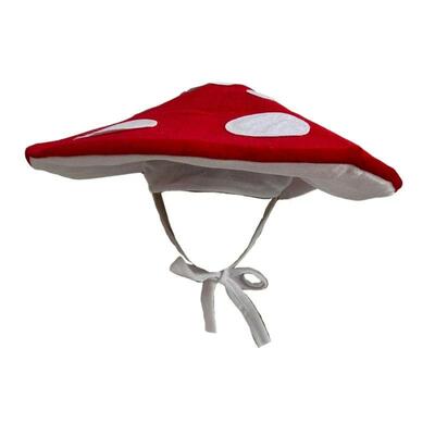 Unique Mushroom Costume Hat Soft Hat For Themed Party Hallow