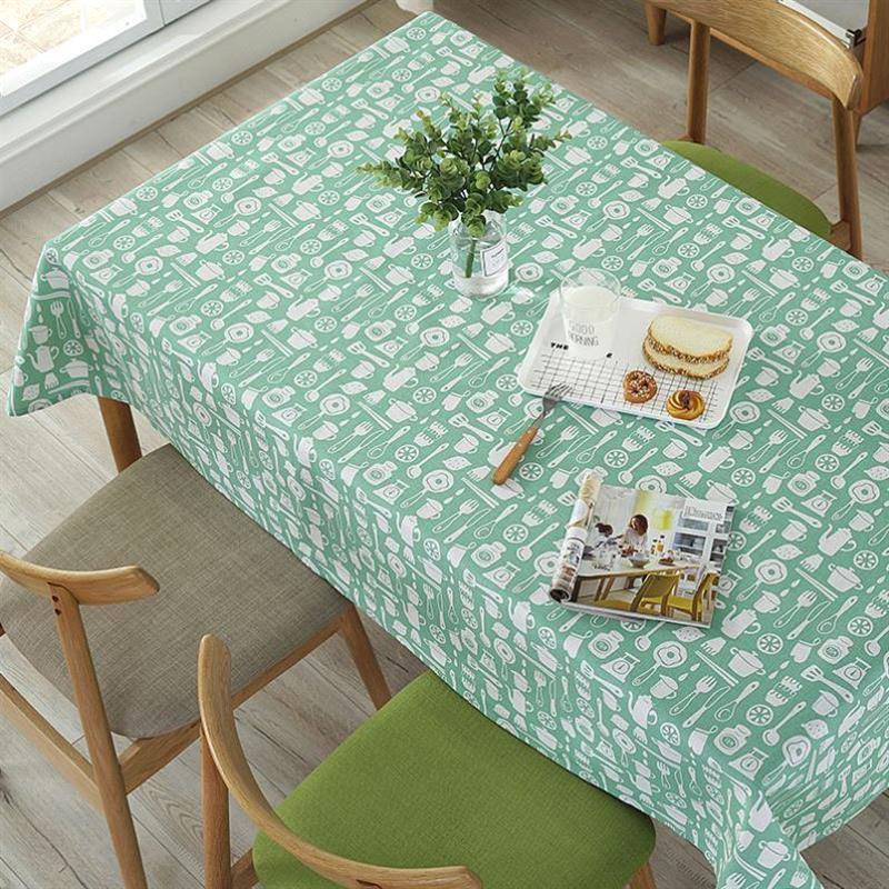 table cloth cover embroider round blue square party picnic