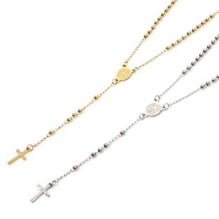 1 Piece Religious 304 Stainless Steel Prayer Beads Rosary Ne