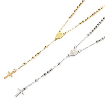 1 Piece Religious 304 Stainless Steel Prayer Beads Rosary Ne