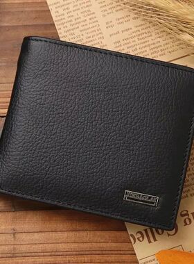 Genuine Leather Mens Wallet Premium Product Real Cowhide Wal