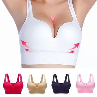 Women Wireless Sports Bra Fitness Running Vest Gym Workout U