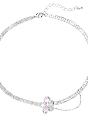 SundyHoney设计感镂空花朵项链