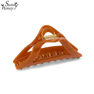 Sundyhoney许我耀眼赵露思许妍同款 三角抓夹高级感后脑勺鲨鱼夹