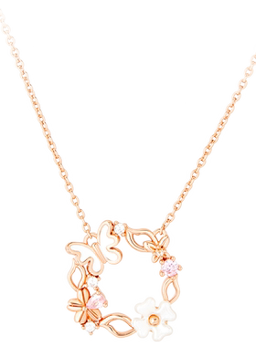 Sundyhoney项链蝶恋花设计感轻奢