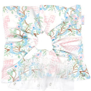 Sundyhoney瑞丽萌新网红方巾发圈雍容华丽头绳甜美气质造型发饰