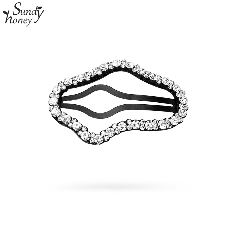 Sundyhoney云朵镂空发夹女碎发整理神器前额刘海夹发卡BB夹头饰