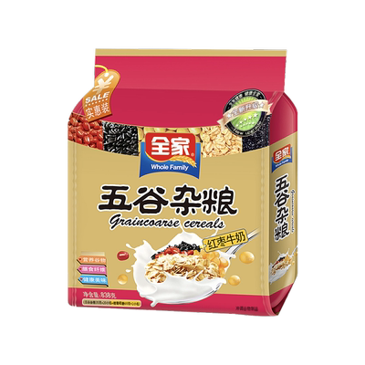 全家红豆燕麦838g袋冲饮早餐牛奶