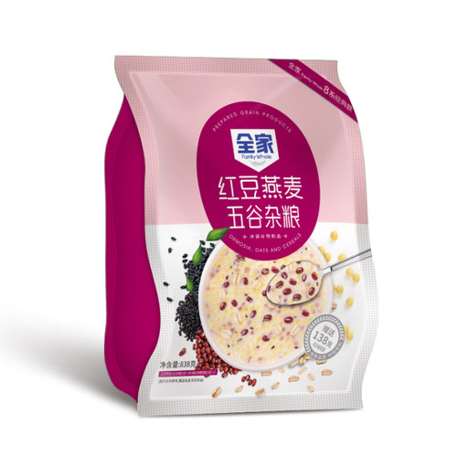全家红豆燕麦838g袋冲饮早餐牛奶