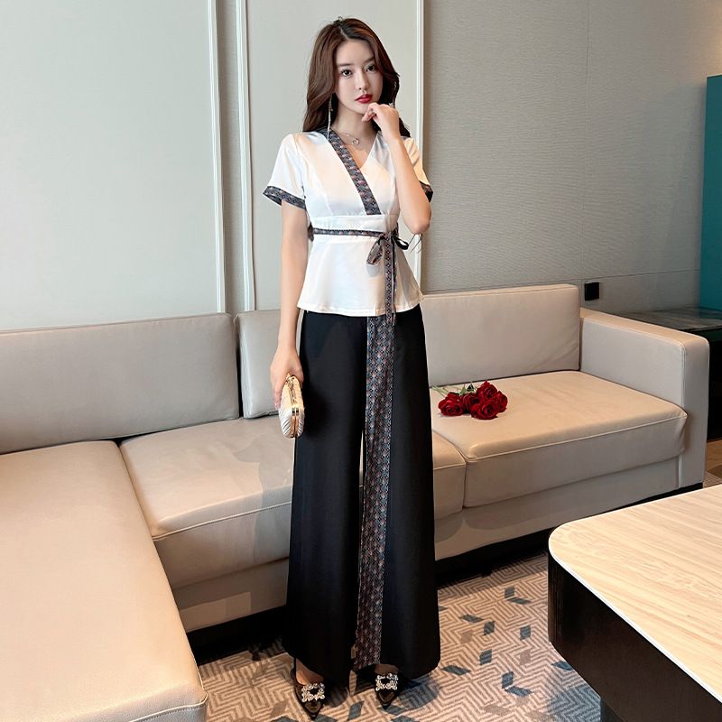 泰国女装夏装SPA技师工装新款