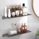 厨房太空铝置物架壁挂式 一字板浴室卫生间洗漱台免打孔收纳架