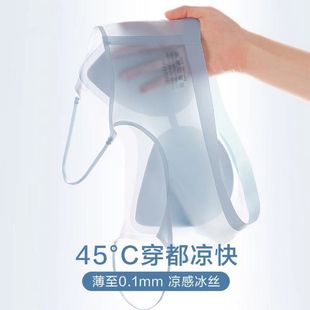 夏季超薄冰丝无痕内衣女无钢圈大胸显小舒适透气细肩带美背文胸女