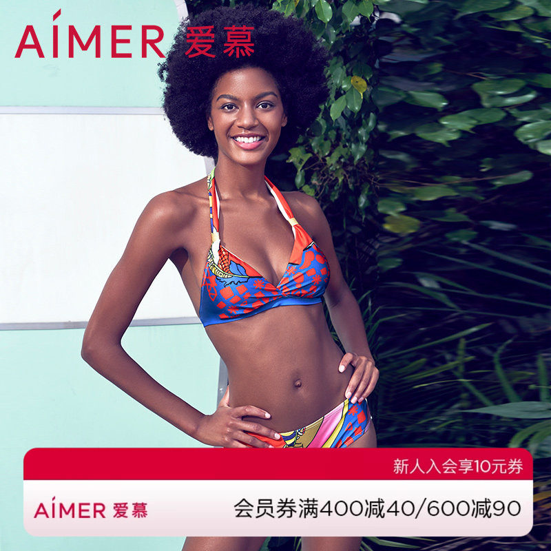 女比基尼爱慕分身泳衣图片