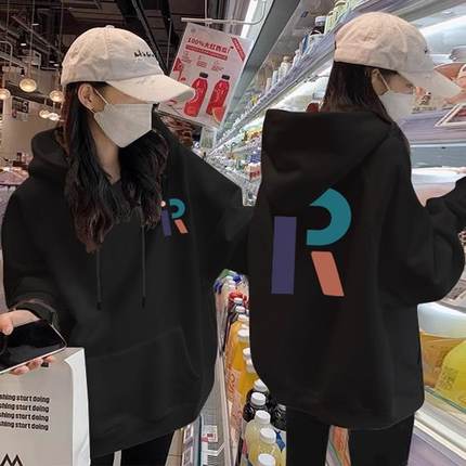 白色连帽大码薄款卫衣女2025新款爆款宽松中长款遮屁股春秋冬加绒