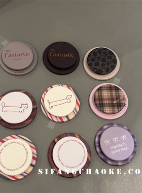 磁吸支架手机壳磁吸圈通用百搭涂鸦卡通腊肠狗个性伸缩