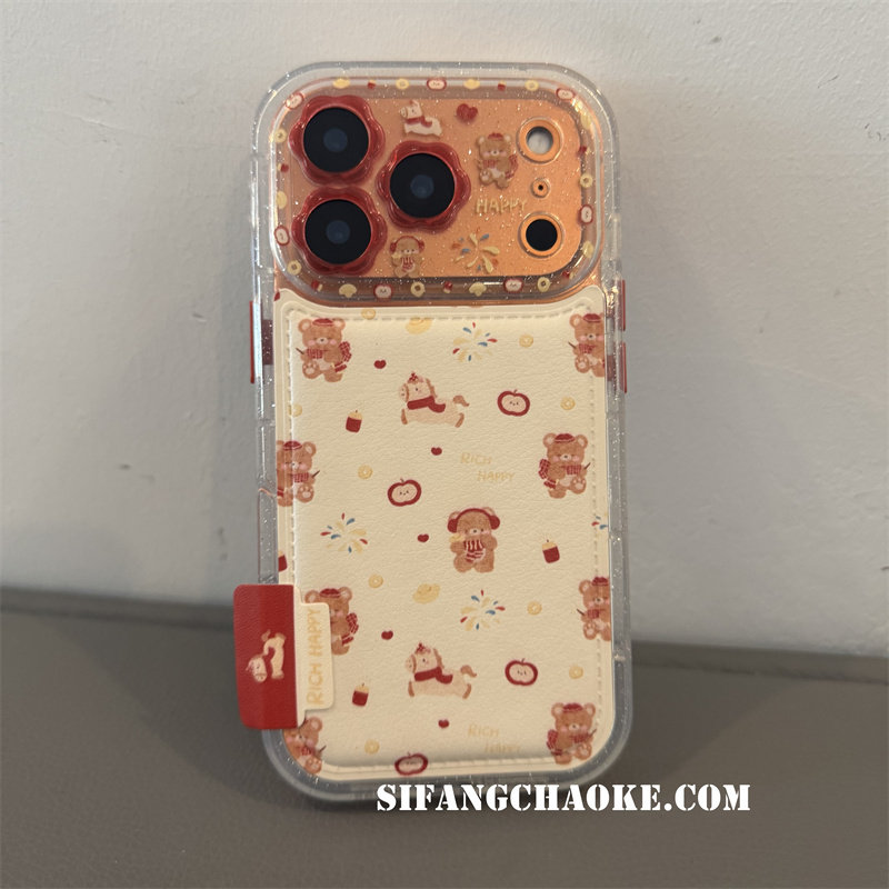 满屏卡通音乐小熊透色边适用iPhone17ProMax手机壳15/16Pro套简约13/14套创意,3C数码配件,手机保护套/壳,淘宝优惠券,粉丝福利购,淘宝优惠卷
